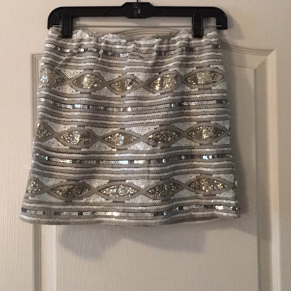 Sequin mini skirt